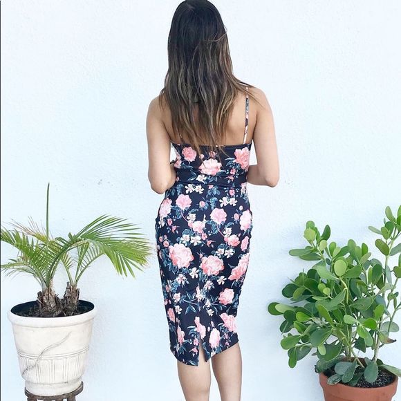 Superdry Premium Goods Floral Bodycon Dress, XS - Picture 4 of 8